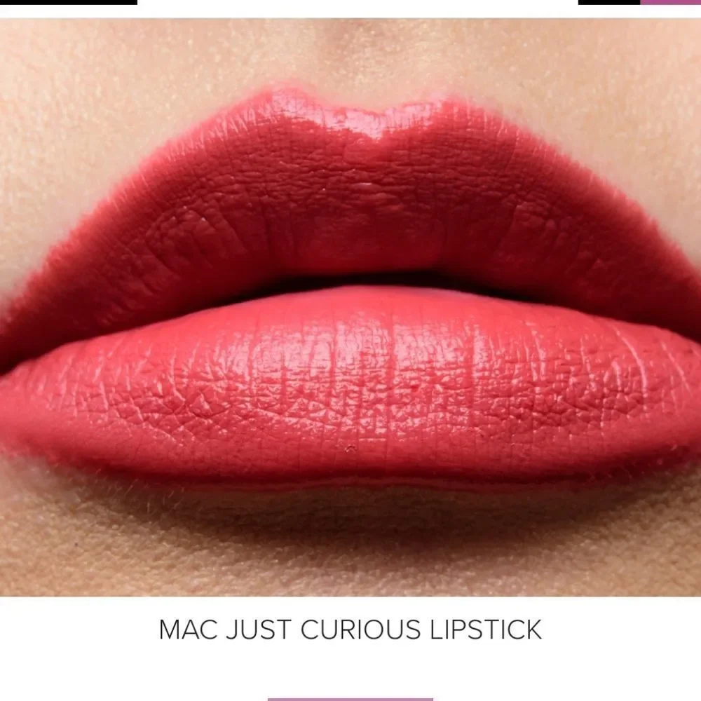 MAC 🎉🎉BEST SELLER🎉🎉 Just Curious Lipstick is a medium-dark coral lips